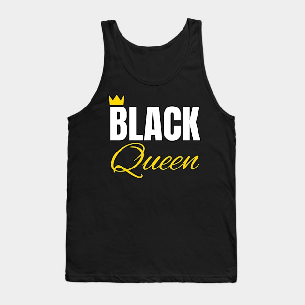 Black Queen, Black History, African American, for Black Women Tank Top by UrbanLifeApparel